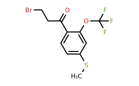 1806595-01-6 | 3-Bromo-1-(4-(methylthio)-2-(trifluoromethoxy)phenyl)propan-1-one
