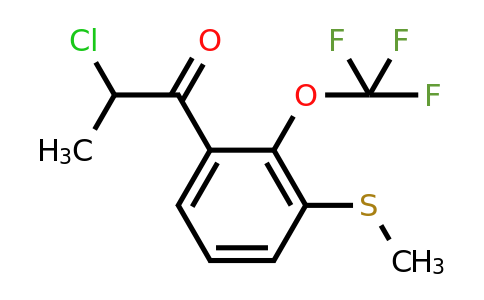 1806595-02-7 | 2-Chloro-1-(3-(methylthio)-2-(trifluoromethoxy)phenyl)propan-1-one