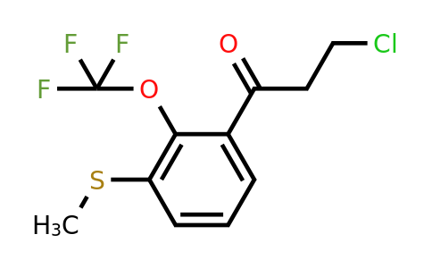 1806595-04-9 | 3-Chloro-1-(3-(methylthio)-2-(trifluoromethoxy)phenyl)propan-1-one