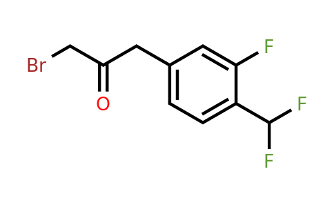 1806595-07-2 | 1-Bromo-3-(4-(difluoromethyl)-3-fluorophenyl)propan-2-one