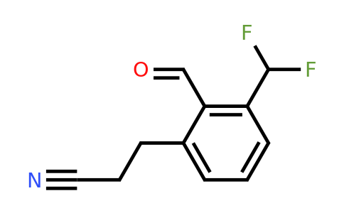 1806595-42-5 | 3-(Difluoromethyl)-2-formylphenylpropanenitrile