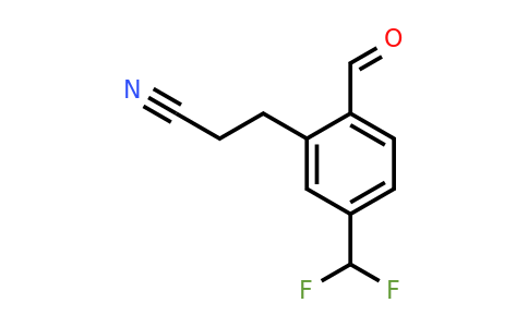 1806595-52-7 | 5-(Difluoromethyl)-2-formylphenylpropanenitrile