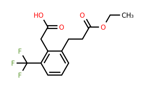 1806595-68-5 | 2-(3-Ethoxy-3-oxopropyl)-6-(trifluoromethyl)phenylacetic acid