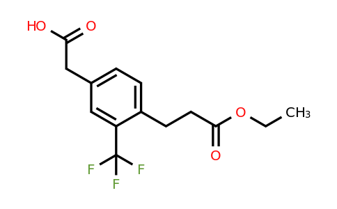 1806595-74-3 | 4-(3-Ethoxy-3-oxopropyl)-3-(trifluoromethyl)phenylacetic acid