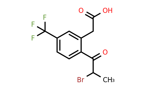 1806596-23-5 | 2-(2-Bromopropanoyl)-5-(trifluoromethyl)phenylacetic acid