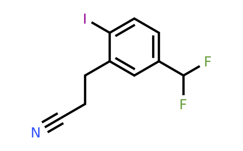 1806596-27-9 | 5-(Difluoromethyl)-2-iodophenylpropanenitrile