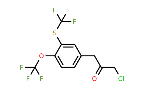 1806596-56-4 | 1-Chloro-3-(4-(trifluoromethoxy)-3-(trifluoromethylthio)phenyl)propan-2-one