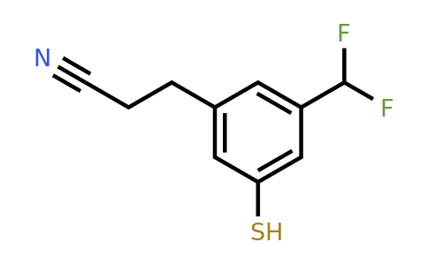 1806596-58-6 | 3-(Difluoromethyl)-5-mercaptophenylpropanenitrile