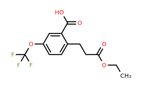 1806596-77-9 | 2-(3-Ethoxy-3-oxopropyl)-5-(trifluoromethoxy)benzoic acid