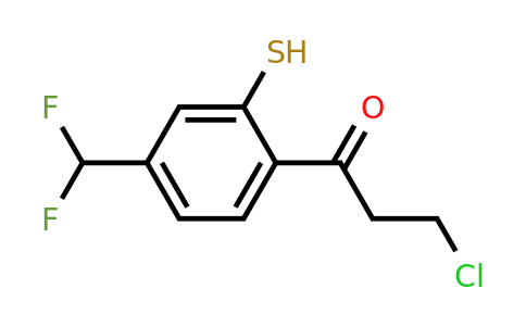 1806596-91-7 | 3-Chloro-1-(4-(difluoromethyl)-2-mercaptophenyl)propan-1-one