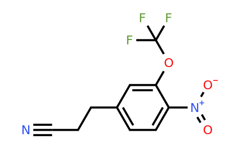 1806597-13-6 | 3-(4-Nitro-3-(trifluoromethoxy)phenyl)propanenitrile