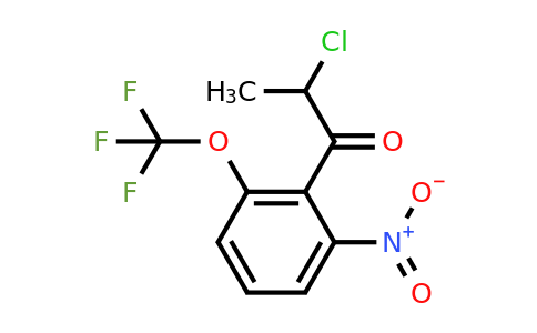 1806597-28-3 | 2-Chloro-1-(2-nitro-6-(trifluoromethoxy)phenyl)propan-1-one