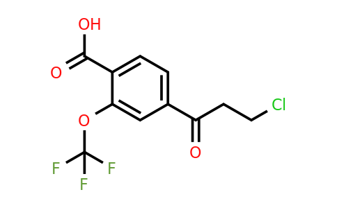 1806597-45-4 | 4-(3-Chloropropanoyl)-2-(trifluoromethoxy)benzoic acid