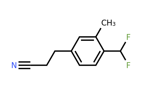1806597-49-8 | 4-(Difluoromethyl)-3-methylphenylpropanenitrile