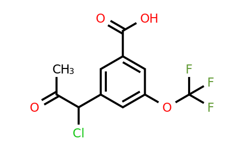 1806597-51-2 | 3-(1-Chloro-2-oxopropyl)-5-(trifluoromethoxy)benzoic acid