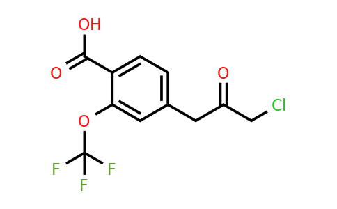 1806597-58-9 | 4-(3-Chloro-2-oxopropyl)-2-(trifluoromethoxy)benzoic acid