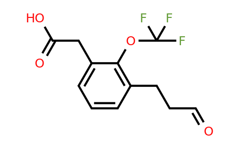 1806598-32-2 | 3-(3-Oxopropyl)-2-(trifluoromethoxy)phenylacetic acid
