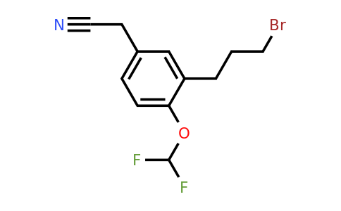 1806598-41-3 | 3-(3-Bromopropyl)-4-(difluoromethoxy)phenylacetonitrile