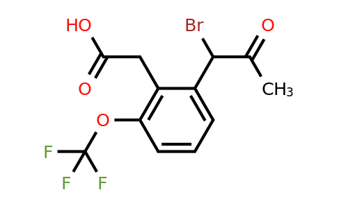 1806598-45-7 | 2-(1-Bromo-2-oxopropyl)-6-(trifluoromethoxy)phenylacetic acid