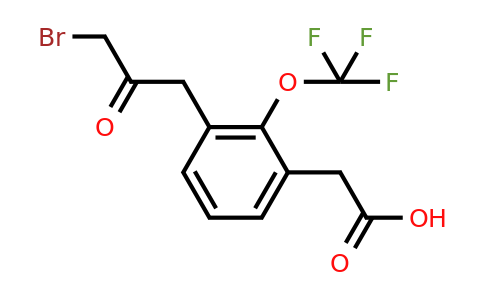 1806598-55-9 | 3-(3-Bromo-2-oxopropyl)-2-(trifluoromethoxy)phenylacetic acid