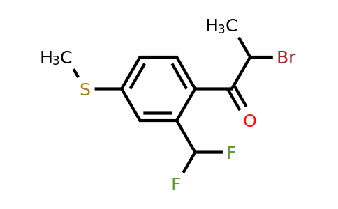 1806598-59-3 | 2-Bromo-1-(2-(difluoromethyl)-4-(methylthio)phenyl)propan-1-one