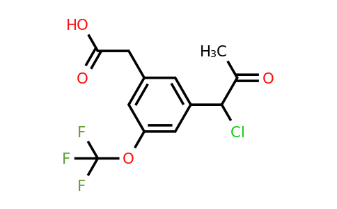 1806598-64-0 | 3-(1-Chloro-2-oxopropyl)-5-(trifluoromethoxy)phenylacetic acid