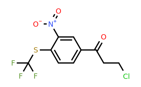 1806598-65-1 | 3-Chloro-1-(3-nitro-4-(trifluoromethylthio)phenyl)propan-1-one
