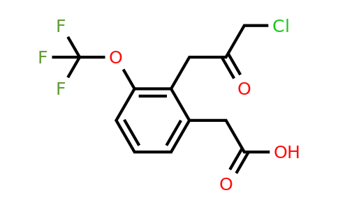 1806598-70-8 | 2-(3-Chloro-2-oxopropyl)-3-(trifluoromethoxy)phenylacetic acid