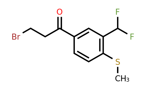 1806598-72-0 | 3-Bromo-1-(3-(difluoromethyl)-4-(methylthio)phenyl)propan-1-one
