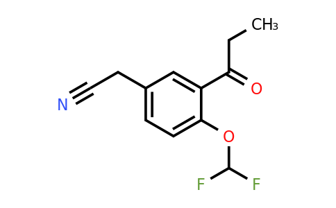 1806598-76-4 | 4-(Difluoromethoxy)-3-propionylphenylacetonitrile