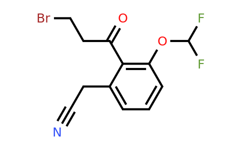 1806598-85-5 | 2-(3-Bromopropanoyl)-3-(difluoromethoxy)phenylacetonitrile