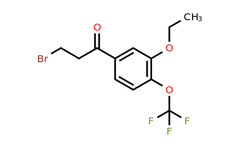 1806599-08-5 | 3-Bromo-1-(3-ethoxy-4-(trifluoromethoxy)phenyl)propan-1-one