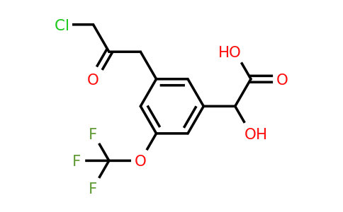 1806599-39-2 | 3-(3-Chloro-2-oxopropyl)-5-(trifluoromethoxy)mandelic acid