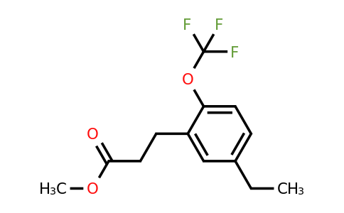 1806599-54-1 | Methyl 3-(5-ethyl-2-(trifluoromethoxy)phenyl)propanoate