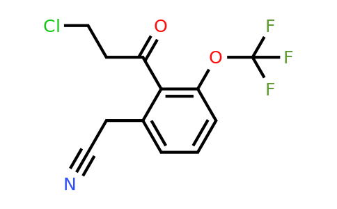 1806599-72-3 | 2-(3-Chloropropanoyl)-3-(trifluoromethoxy)phenylacetonitrile