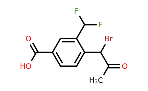 1806599-93-8 | 4-(1-Bromo-2-oxopropyl)-3-(difluoromethyl)benzoic acid