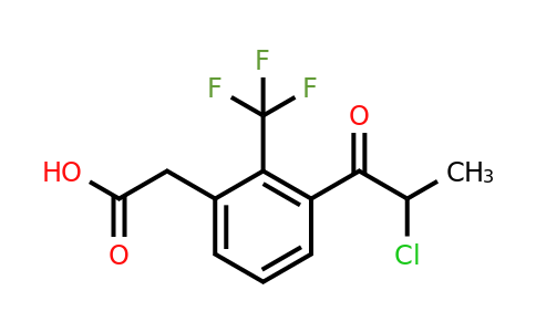 1806600-13-4 | 3-(2-Chloropropanoyl)-2-(trifluoromethyl)phenylacetic acid