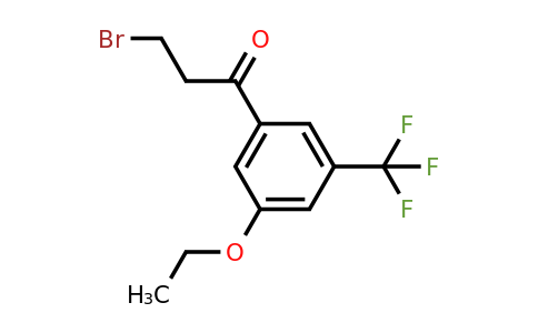 1806600-22-5 | 3-Bromo-1-(3-ethoxy-5-(trifluoromethyl)phenyl)propan-1-one