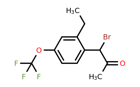 1806600-34-9 | 1-Bromo-1-(2-ethyl-4-(trifluoromethoxy)phenyl)propan-2-one