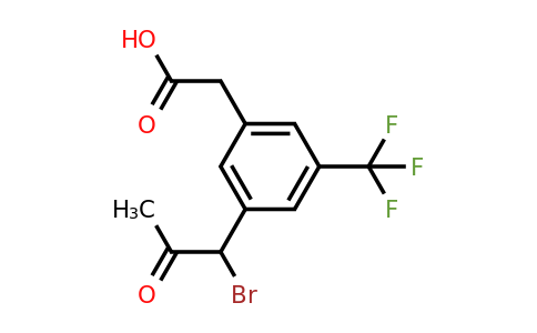 1806600-35-0 | 3-(1-Bromo-2-oxopropyl)-5-(trifluoromethyl)phenylacetic acid