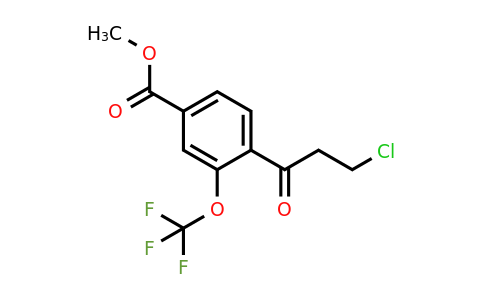 1806600-41-8 | Methyl 4-(3-chloropropanoyl)-3-(trifluoromethoxy)benzoate