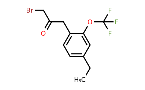1806600-44-1 | 1-Bromo-3-(4-ethyl-2-(trifluoromethoxy)phenyl)propan-2-one