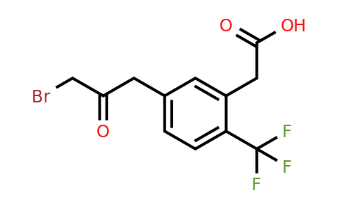 1806600-45-2 | 5-(3-Bromo-2-oxopropyl)-2-(trifluoromethyl)phenylacetic acid