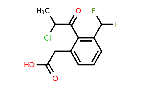 1806600-49-6 | 2-(2-Chloropropanoyl)-3-(difluoromethyl)phenylacetic acid