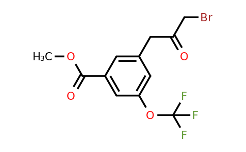1806600-56-5 | Methyl 3-(3-bromo-2-oxopropyl)-5-(trifluoromethoxy)benzoate