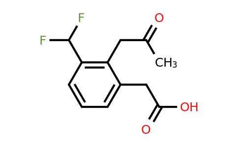 1806600-66-7 | 3-(Difluoromethyl)-2-(2-oxopropyl)phenylacetic acid