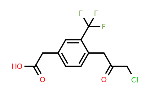 1806600-69-0 | 4-(3-Chloro-2-oxopropyl)-3-(trifluoromethyl)phenylacetic acid