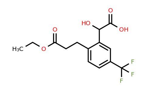 1806600-75-8 | 2-(3-Ethoxy-3-oxopropyl)-5-(trifluoromethyl)mandelic acid