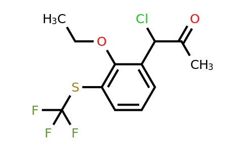 1806600-89-4 | 1-Chloro-1-(2-ethoxy-3-(trifluoromethylthio)phenyl)propan-2-one