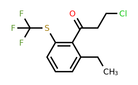 1806602-04-9 | 3-Chloro-1-(2-ethyl-6-(trifluoromethylthio)phenyl)propan-1-one